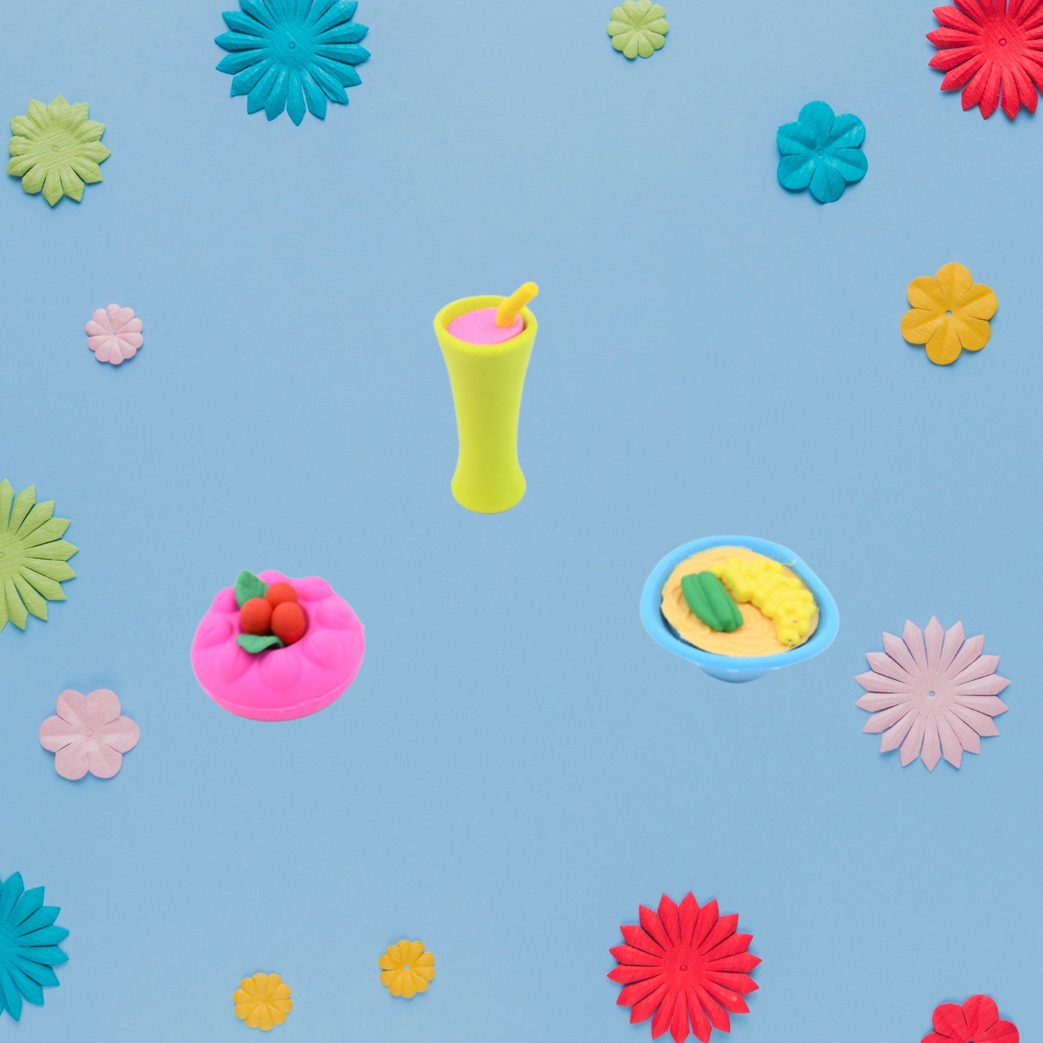 3D Mix Design Fancy & Stylish Colorful Erasers, Mini Eraser Creative Cute Novelty Eraser for Children Different Designs Eraser Set for Return Gift, Birthday Party, School Prize (1 Set) 3D Mix Design Fancy & Stylish Colorful Erasers, Mini Eraser Creative Cute Novelty Eraser for Children Different Designs Eraser Set for Return Gift, Birthday Party, School Prize (1 Set)